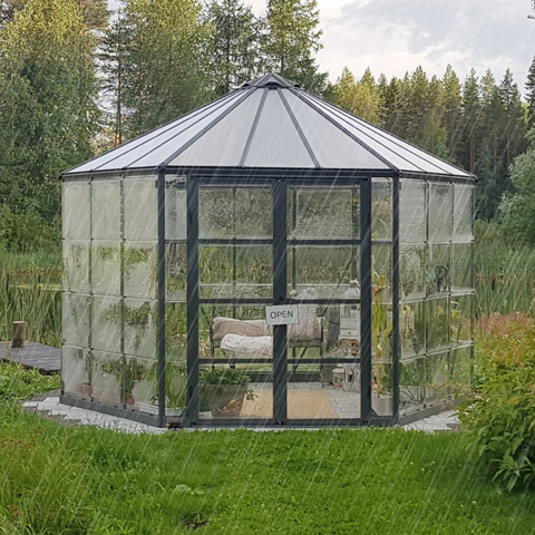 Oasis Hex Greenhouse In Garden