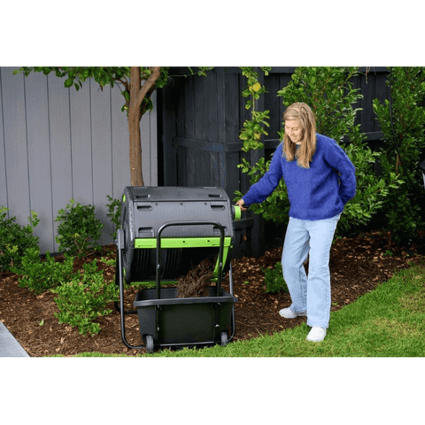 180L Door Open with compost in the garden image 2