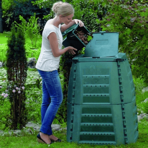 thermo star compost bin 400L in garden