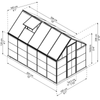 Image of Palram Hybrid Greenhouse 6x10 With Dimensions