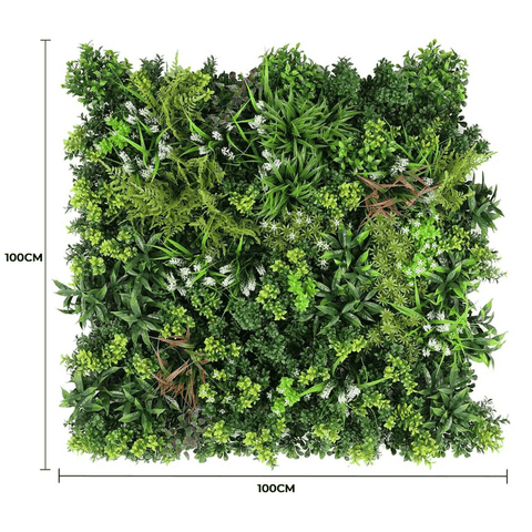 vertical artificial green wall dimensions