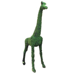 fake topiary animals giraffe full view