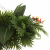 Image of Artificial Hanging Tropical Plant Arrangement Foliage And Stems