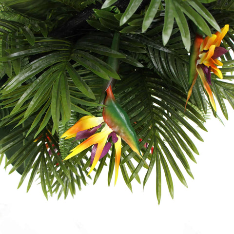 Artificial Hanging Tropical Plant Arrangement Foliage 3