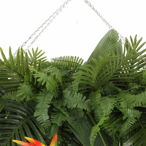 Artificial Hanging Tropical Plant Arrangement Hanging