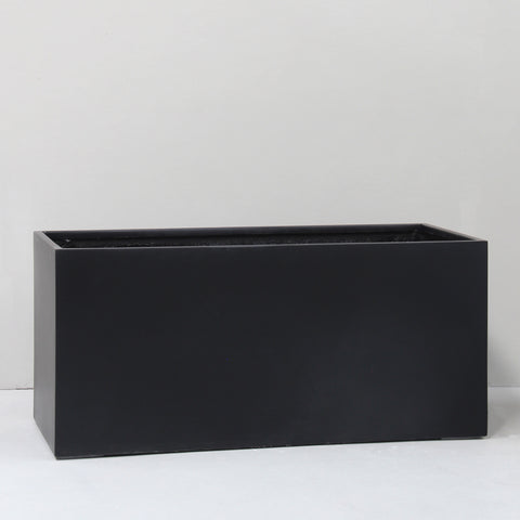 lightweight trough planter black