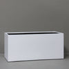 Image of lightweight trough planter white