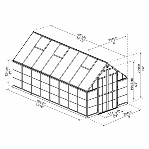 Balance Greenhouse dimensions