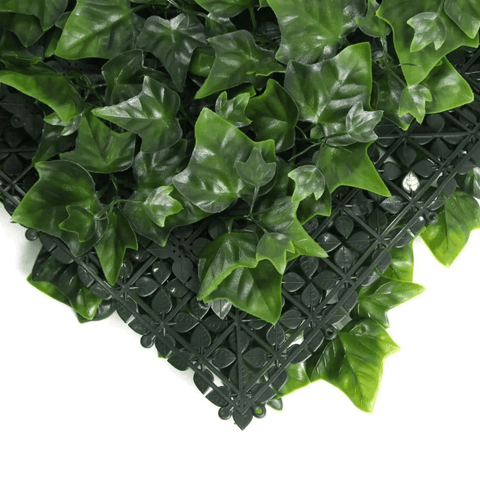 artificial garden wall foliage and backing frame view