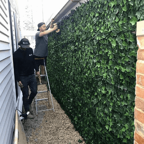 artificial garden wall installation