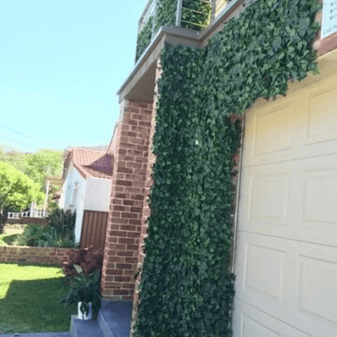 artificial garden wall installed outdoor