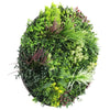 Image of Colour Fresh Artificial Green Wall Disc 100cm Black Full View