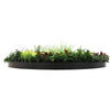 Image of Colour Fresh Artificial Green Wall Disc 100cm Black Side View