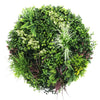 Image of Colour Fresh Artificial Green Wall Disc 80cm Black Full View