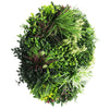 Image of Colour Fresh Artificial Green Wall Disc 80cm White Full View