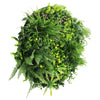 Image of Artificial Green Wall Disc White Country Fern Disc 80cm white main view