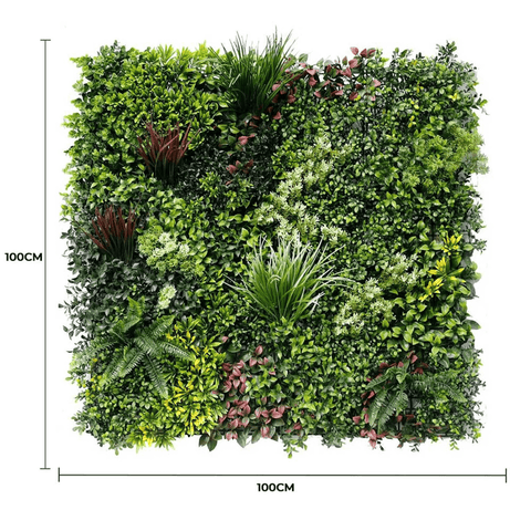 faux greenery wall dimensions