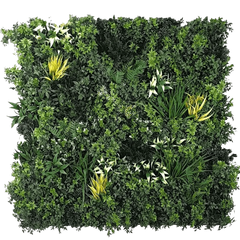 Fake Green Forrest Vertical Wall Garden Panel Front View