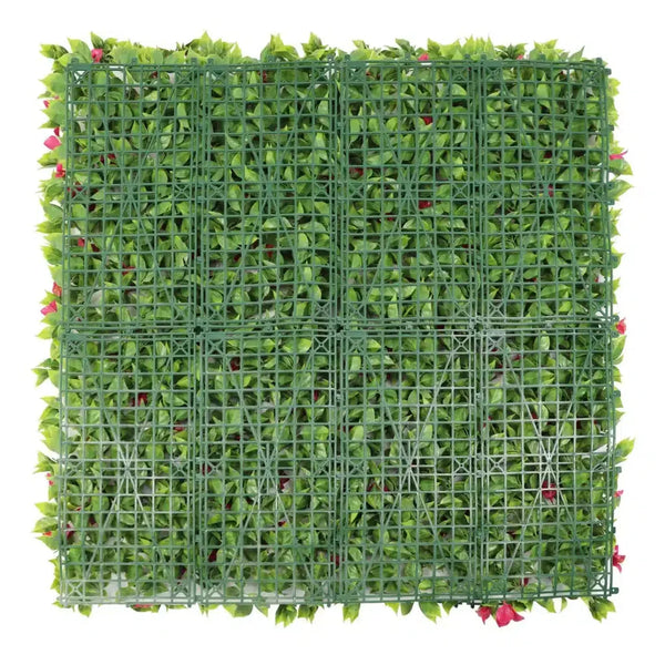 Flowering Pink Faux Hedge Wall Panel UV Stabilised – Vertical Gardens ...