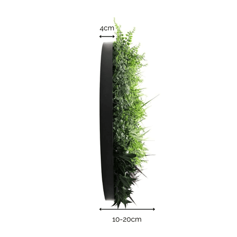 Grassy Fern Fields Artificial Green Wall Disc UV Stabilised