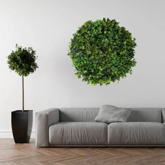 Mixed Fern And Ivy Artificial Green Wall Disc UV Stabilised