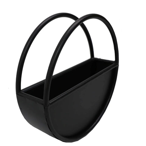 Half circle wall planter 35cm side view