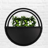 Image of Half circle wall planter 45cm with plants and planters