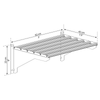 Image of Palram Heavy Duty Shelf Kit Dimensions