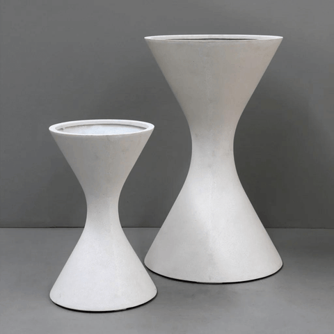 Ivory Lite Terrazzo Fab Planter Ivory Terrazzo Set of 2 Sizes