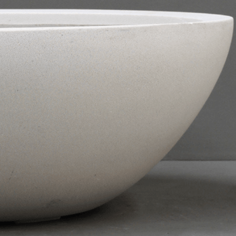 Ivory Lite Terrazzo Low Bowl Planter