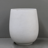 Image of Ivory Lite Terrazzo Palm Planter Main View White