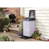 Image of keter rockford outdoor waste bin in the garden