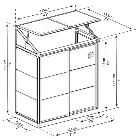 Lean To Green House With Dimensions