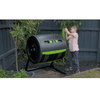 Image of Maze 245L Premium Twin Compost Tumbler With Easy Turn 3 Gear Handle In The Garden