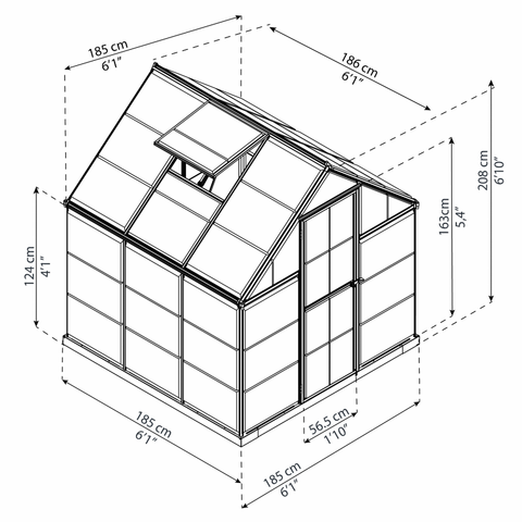 Maze Harmony Greenhouse With Dimensions