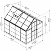 Image of Palram Harmony Greenhouse 6x8 With Dimensions