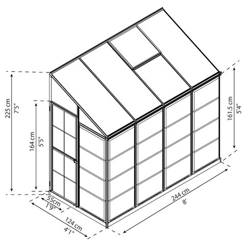 Lean To Green House With Dimensions