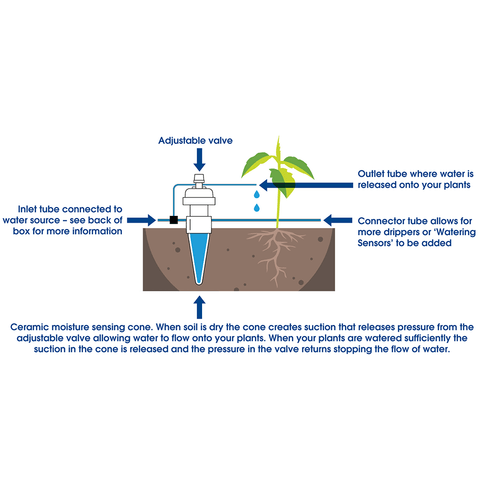 Maze Moisture Sensing Automatic Drip Irrigation System