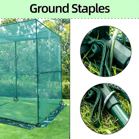 crop cage ground staples