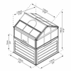 Image of Palram Plant Inn Mini Greenhouse With Dimensions