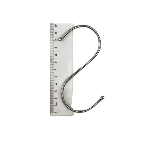 Stainless Steel Hanging S Hooks 25 Pieces Dimensions Image 2