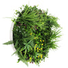 Image of Artificial Green Wall Disc White Country Fern Disc 60cm white full view