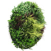 Image of Slimline Artificial Green Wall Disc 100cm white full view