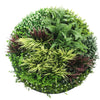 Image of Slimline Artificial Green Wall Disc 100cm white main view