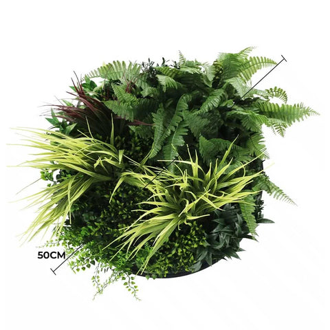 Slimline Artificial Green Wall Disc 50cm diameter