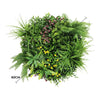 Image of Artificial Green Wall Disc White Country Fern Disc 60cm white diameter