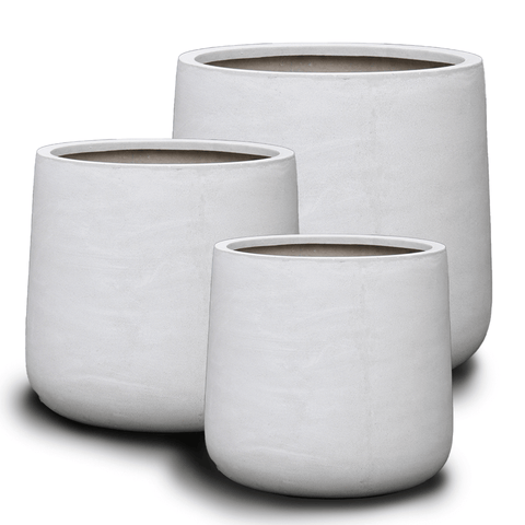 Terrazzo Pot Ivory Lite Sack Planter Set of 3