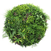 Image of Artificial Green Wall Disc White Country Fern Disc 100cm black full view