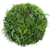 Image of Artificial Green Wall Disc White Country Fern Disc 100cm white main view