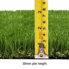 20SQM Lifelike Artificial Grass 1m x 20m Roll, 30mm Thick